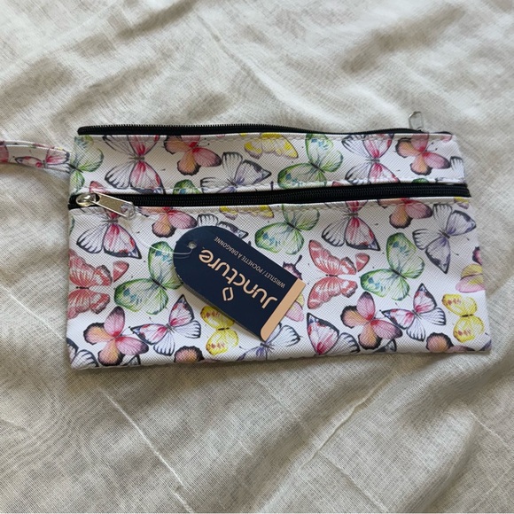 Juncture Handbags - Juncture Multicolor Butterfly Wristlet